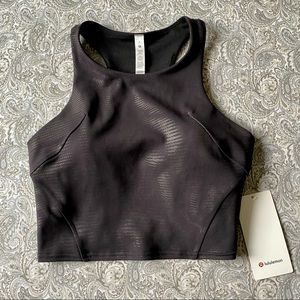 NWT Lululemon invigorate train tank foil 8
